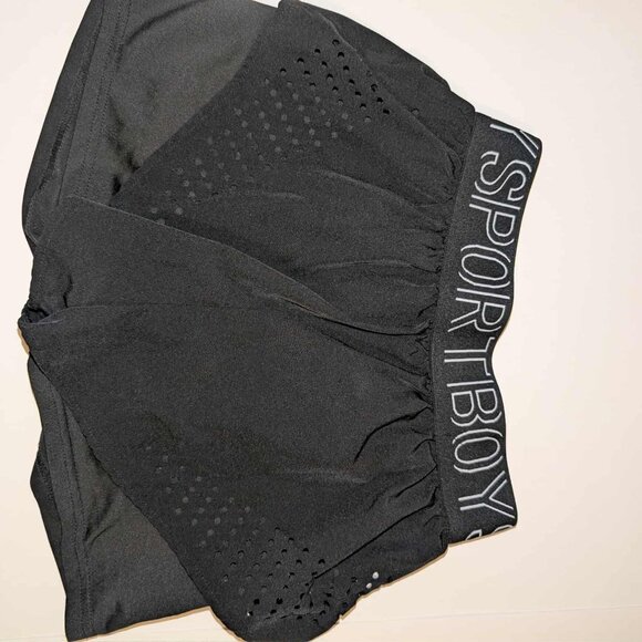 Girls Black SPORTS Athletic Shorts – Size XL - Picture 8 of 9
